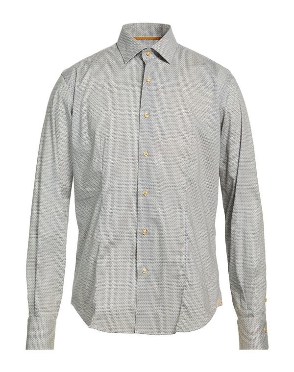 アティピコ メンズ トップス シャツ AT.P.CO 柄入りシャツ Light Gray グレー