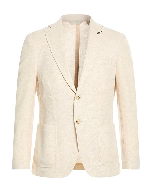 パオローニ メンズ アウター ジャケット・ブルゾン PAOLONI テーラードジャケット Off White オフホワイト｜ReVida 店