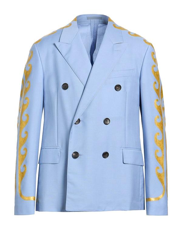 ランバン メンズ アウター ジャケット・ブルゾン LANVIN テーラードジャケット Light Blue ブルー
