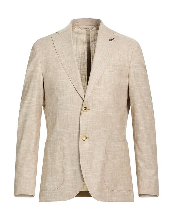 パオローニ メンズ アウター ジャケット・ブルゾン PAOLONI テーラードジャケット Beige ベージュ｜ReVida 店