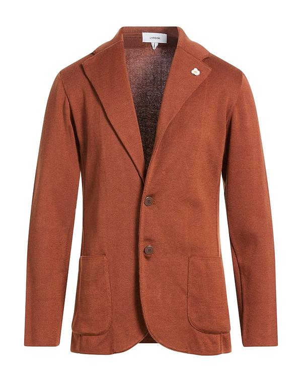 ラルディーニ メンズ アウター ジャケット・ブルゾン LARDINI テーラードジャケット Brown ブラウン