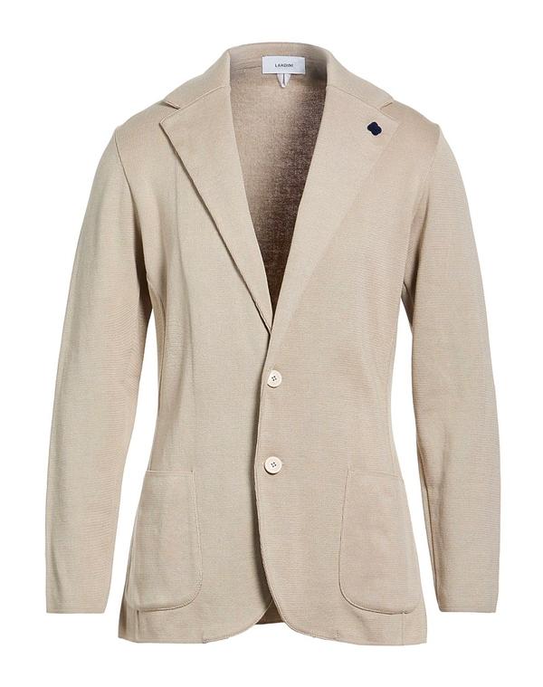 ラルディーニ メンズ アウター ジャケット・ブルゾン LARDINI テーラードジャケット Beige ベージュ