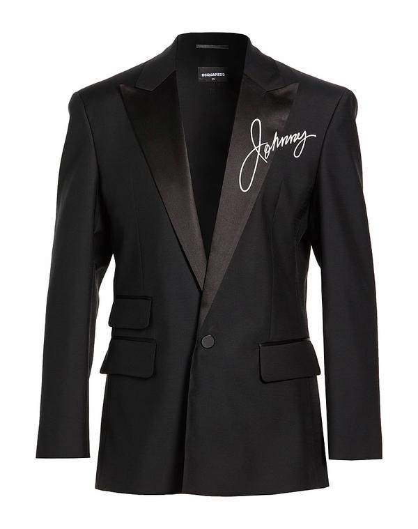 ディースクエアード メンズ アウター ジャケット・ブルゾン DSQUARED2 テーラードジャケット Black ブラック