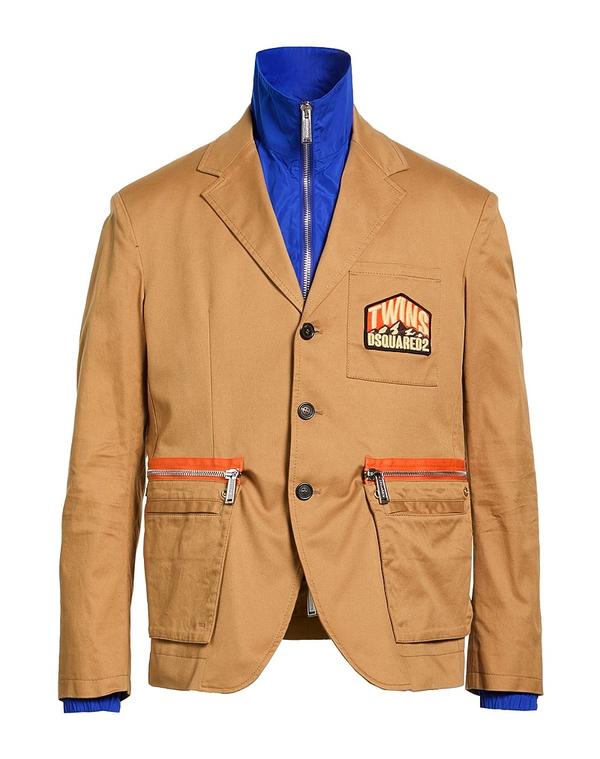 ディースクエアード メンズ アウター ジャケット・ブルゾン DSQUARED2 ブルゾン Camel キャメル｜ReVida 店