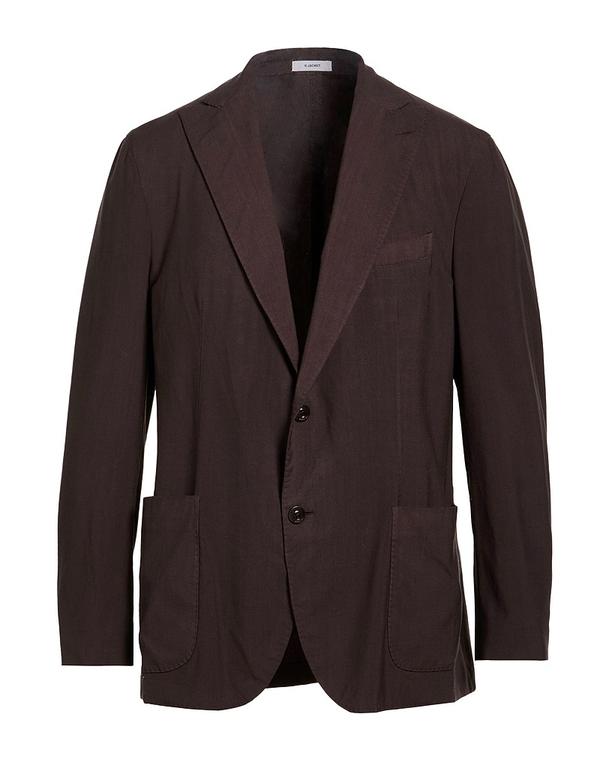 ボリオリ メンズ アウター ジャケット・ブルゾン BOGLIOLI テーラードジャケット Dark Brown ブラウン