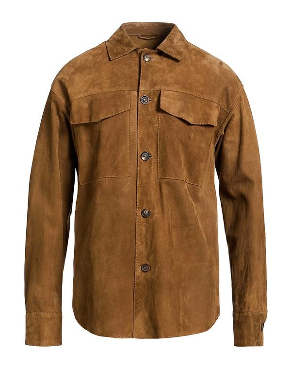 ラルディーニ メンズ トップス プルオーバー LARDINI 無地プルオーバー Brown 赤銅色