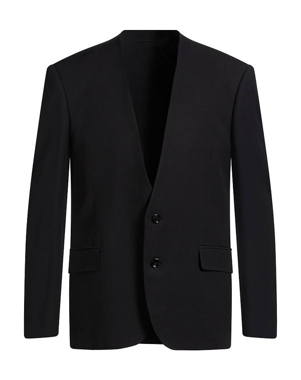 ラルディーニ メンズ アウター ジャケット・ブルゾン LARDINI テーラードジャケット Black ブラック｜ReVida 店
