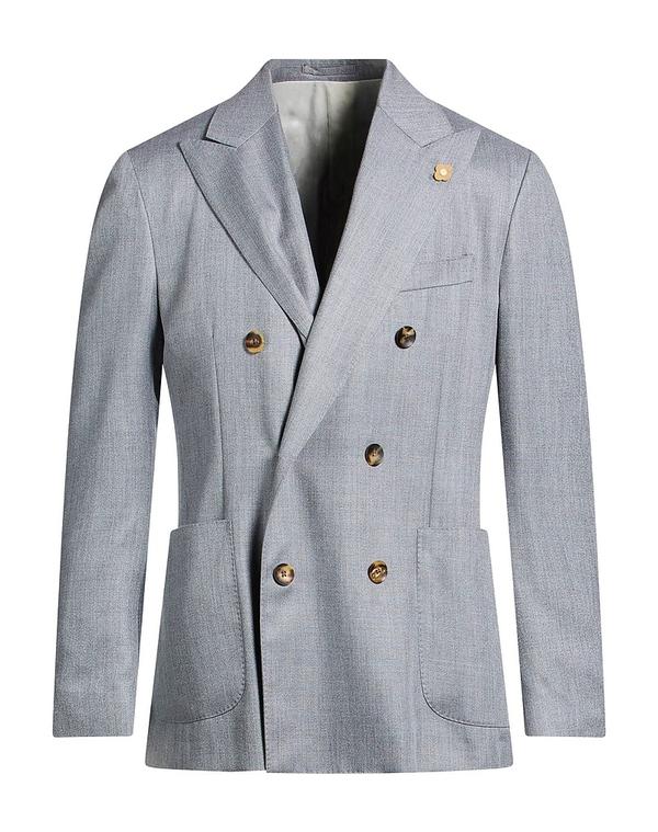 ラルディーニ メンズ アウター ジャケット・ブルゾン LARDINI テーラードジャケット Gray グレー