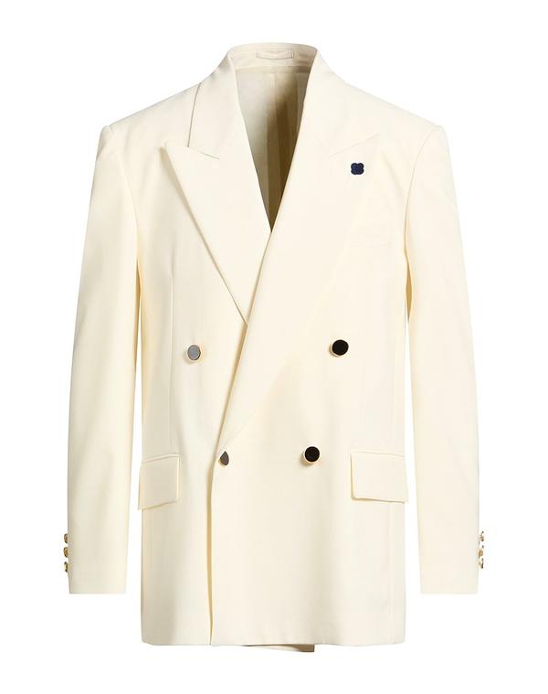 ラルディーニ メンズ アウター ジャケット・ブルゾン LARDINI テーラードジャケット Off White オフホワイト
