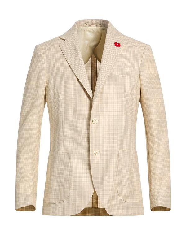 ラルディーニ メンズ アウター ジャケット・ブルゾン LARDINI テーラードジャケット Beige ベージュ
