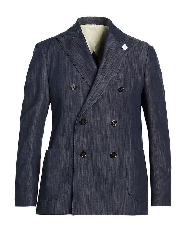 ラルディーニ メンズ アウター ジャケット・ブルゾン LARDINI テーラードジャケット Blue ブルー|ReVida 店