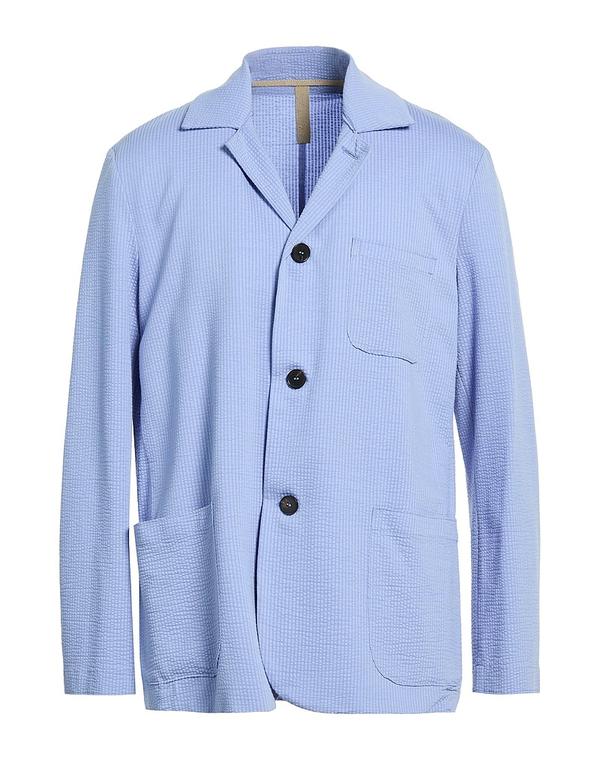 ハリス ワーフ ロンドン メンズ アウター ジャケット・ブルゾン HARRIS WHARF LONDON テーラードジャケット Light Blue ブルー