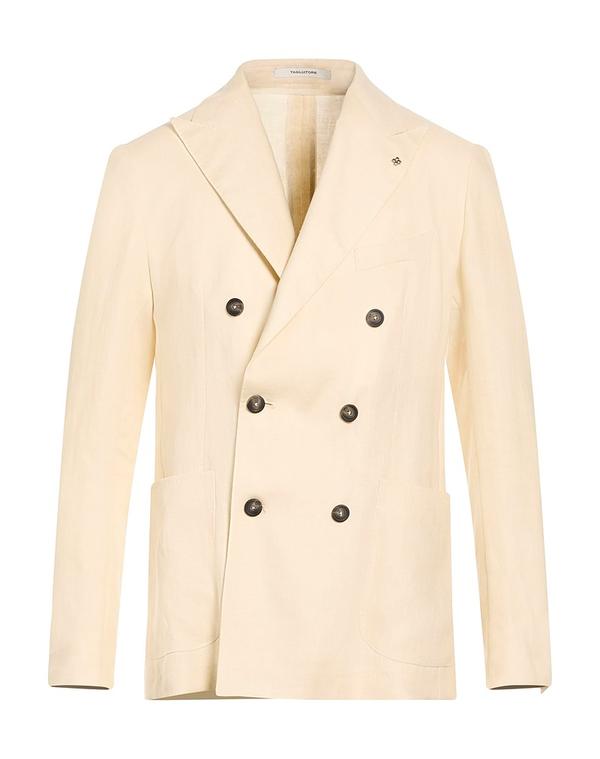 タリアトーレ メンズ アウター ジャケット・ブルゾン TAGLIATORE テーラードジャケット Off White オフホワイト