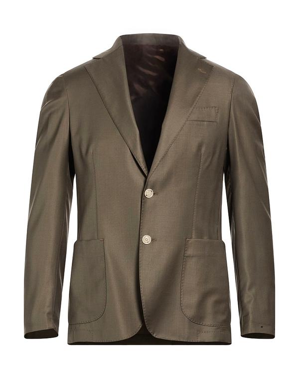 バルバナポリ メンズ アウター ジャケット・ブルゾン BARBA Napoli テーラードジャケット Military Green グリーン|ReVida 店
