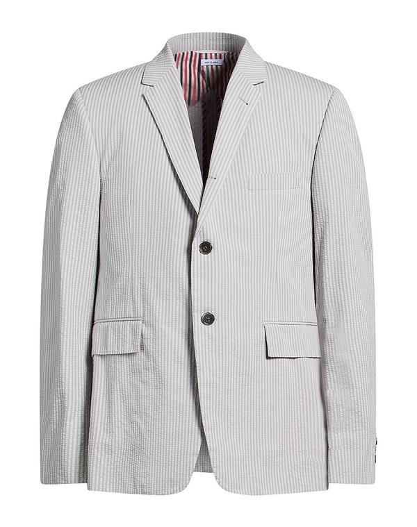 トムブラウン メンズ アウター ジャケット・ブルゾン THOM BROWNE テーラードジャケット Light Gray グレー