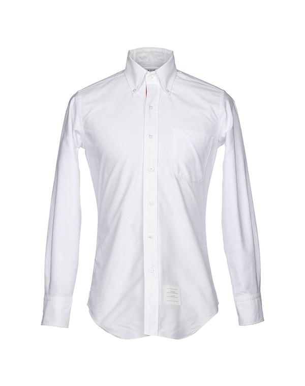 トムブラウン メンズ トップス シャツ THOM BROWNE 無地シャツ White ホワイト