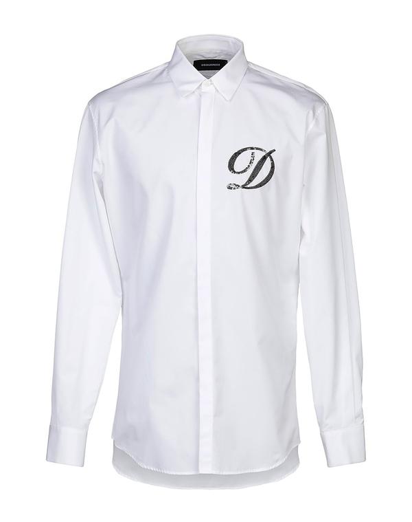 ディースクエアード メンズ トップス シャツ DSQUARED2 無地シャツ White ホワイト