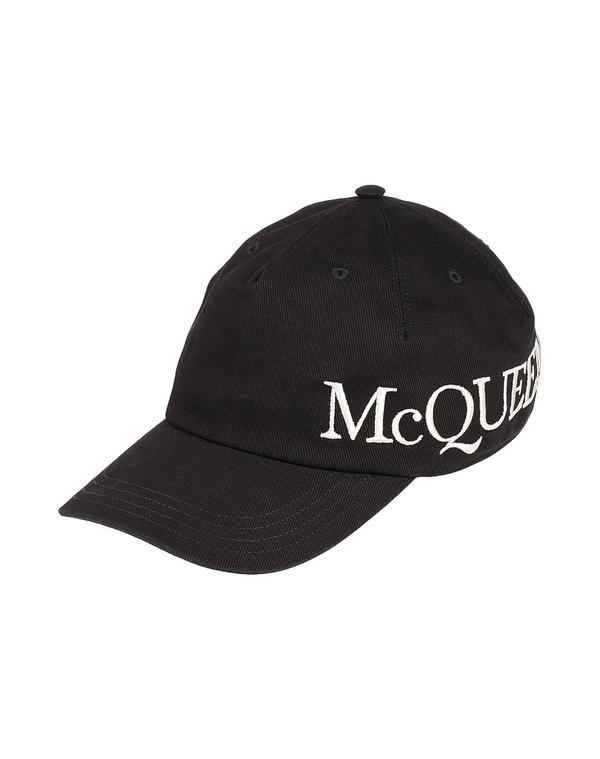 マックイーン メンズ アクセサリー 帽子 MCQUEEN 帽子 Black ブラック｜ReVida 店