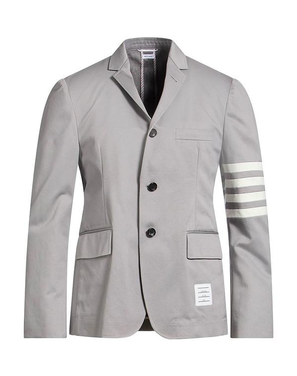 トムブラウン メンズ アウター ジャケット・ブルゾン THOM BROWNE テーラードジャケット Gray グレー
