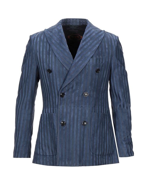 トッズ メンズ アウター 上衣・上衣 TOD\u0027S テーラードジャケット Midnight Blue 青み