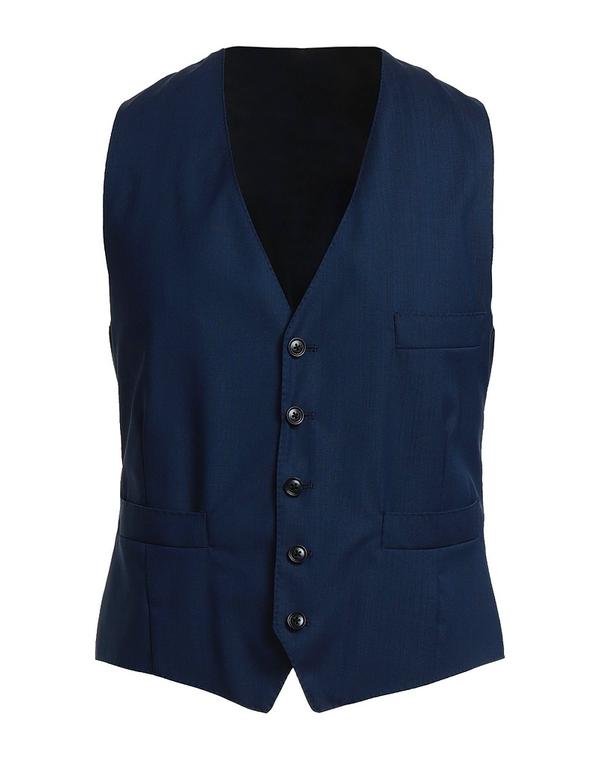 トラサルディ メンズ トップス ベスト TRUSSARDI ジレ Midnight Blue ブルー