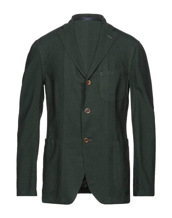 ボリオリ メンズ アウター ジャケット・ブルゾン BOGLIOLI テーラードジャケット Dark Green グリーン