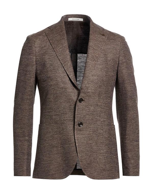 タリアトーレ メンズ アウター ジャケット・ブルゾン TAGLIATORE テーラードジャケット Dark Brown ブラウン