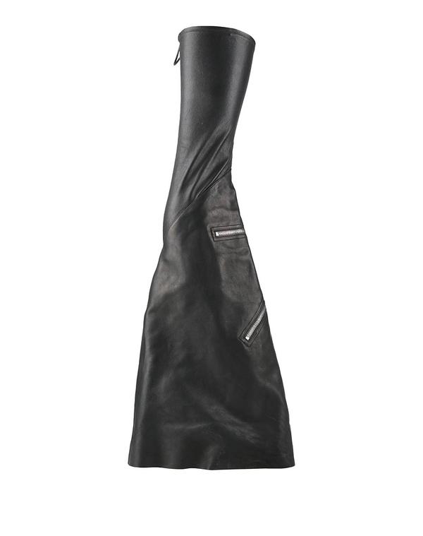 リックオウエンス メンズ シューズ ブーツ・レインブーツ RICK OWENS 遊撃手ブーツ Black 黒いこと