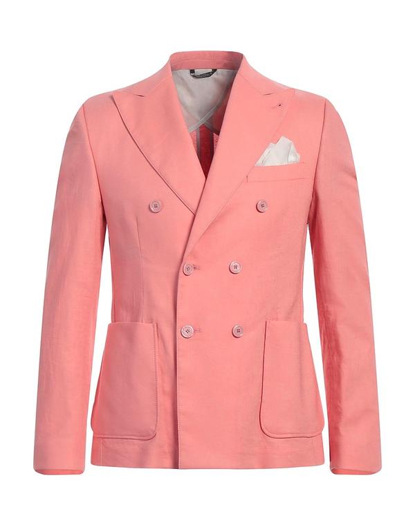グレイ ダニエレ アレッサンドリー二 メンズ アウター ジャケット・ブルゾン GREY DANIELE ALESSANDRINI テーラードジャケット Salmon Pink ピンク