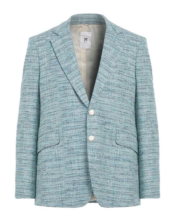 PT トリノ メンズ アウター ジャケット・ブルゾン PTorino テーラードジャケット Turquoise Blue ブルー