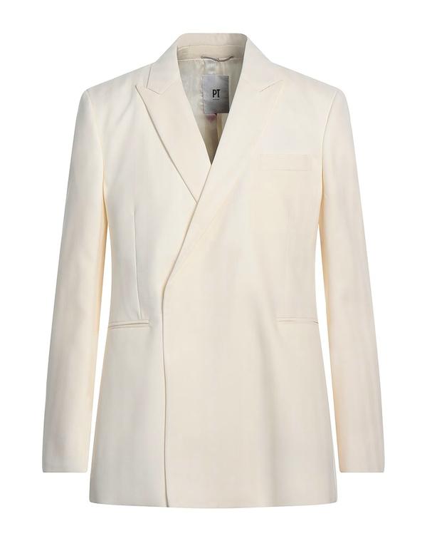 PT トリノ メンズ アウター ジャケット・ブルゾン PTorino テーラードジャケット Off White オフホワイト|ReVida 店