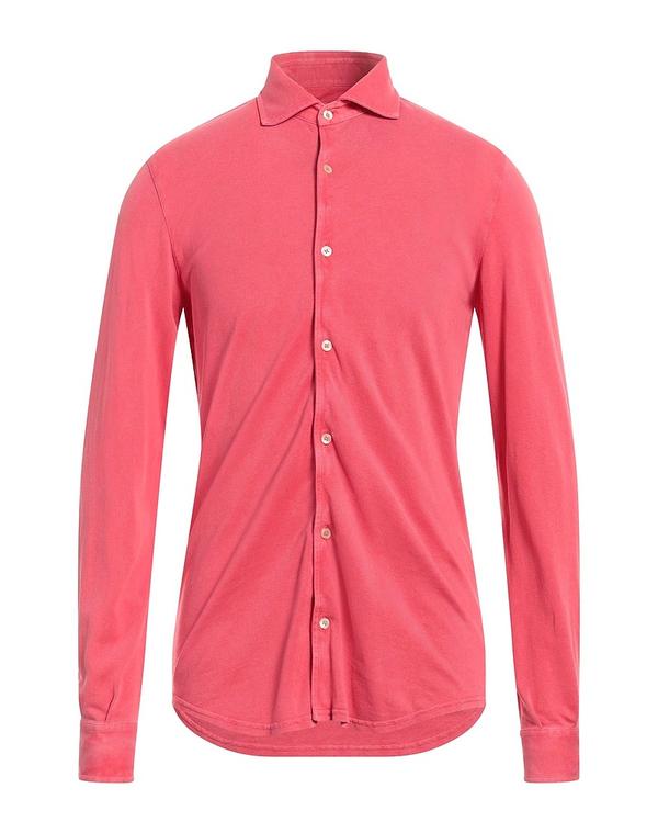 フェデーリ メンズ トップス シャツ FEDELI 無地シャツ Coral コーラル