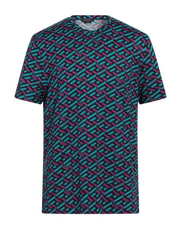 ヴェルサーチ メンズ トップス Tシャツ VERSACE Ｔシャツ Turquoise Blue ブルー