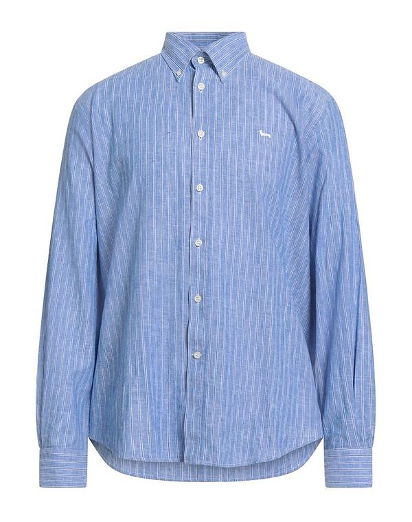 ハーモント \u0026 知恵袋 メンズ トップス プルオーバー HARMONT \u0026 BLAINE 縞模様柄プルオーバー Light Blue 青味