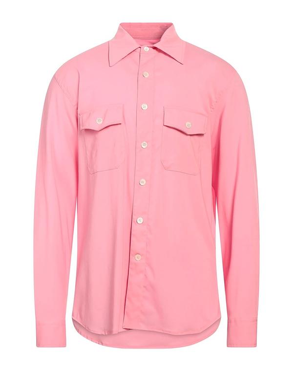 グリフォーニ メンズ トップス シャツ GRIFONI 無地シャツ Pink ピンク|ReVida 店