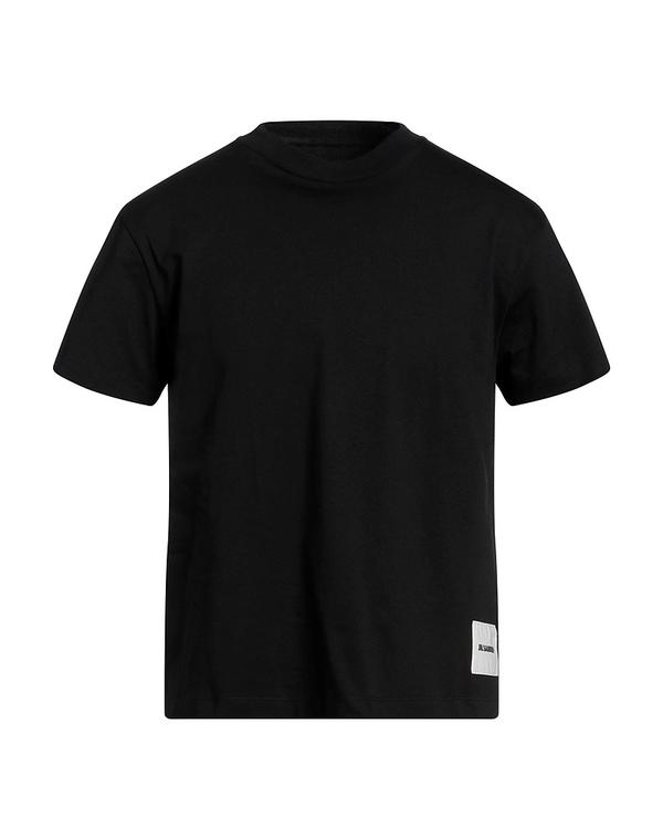 ジル・サンダー メンズ トップス ティーシャツ JIL SANDER Ｔシャツ Black 黒いこと Tシャツ・カットソー-メンズファッション
