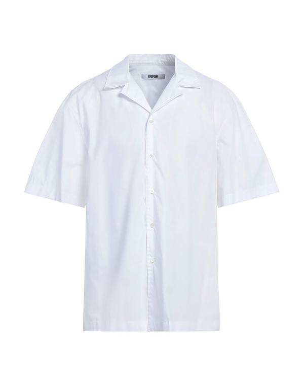 グリフォーニ メンズ トップス シャツ GRIFONI 無地シャツ White ホワイト