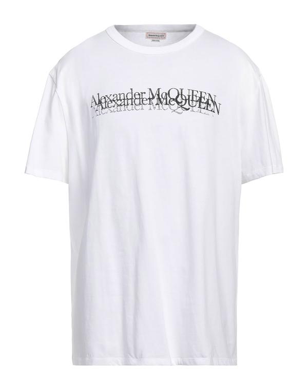 マックイーン メンズ トップス Tシャツ MCQUEEN Ｔシャツ White ホワイト｜ReVida 店