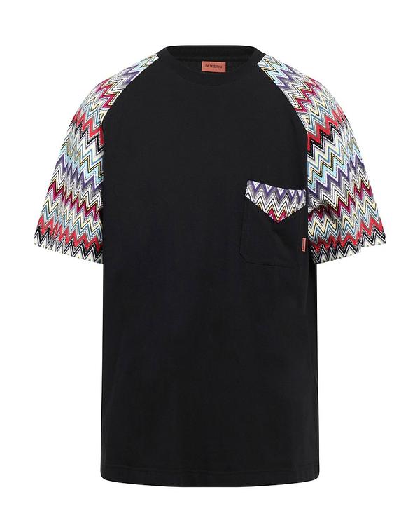 ミッソーニ メンズ トップス Tシャツ MISSONI Ｔシャツ Black ブラック｜ReVida 店