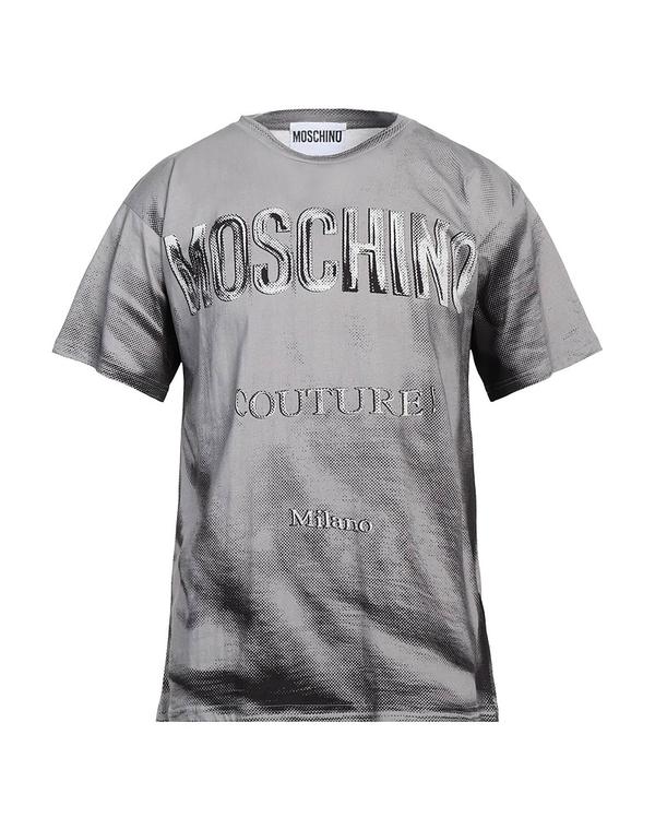 モスキーノ メンズ トップス プルオーバー MOSCHINO Ｔシャツ Gray 薄墨色