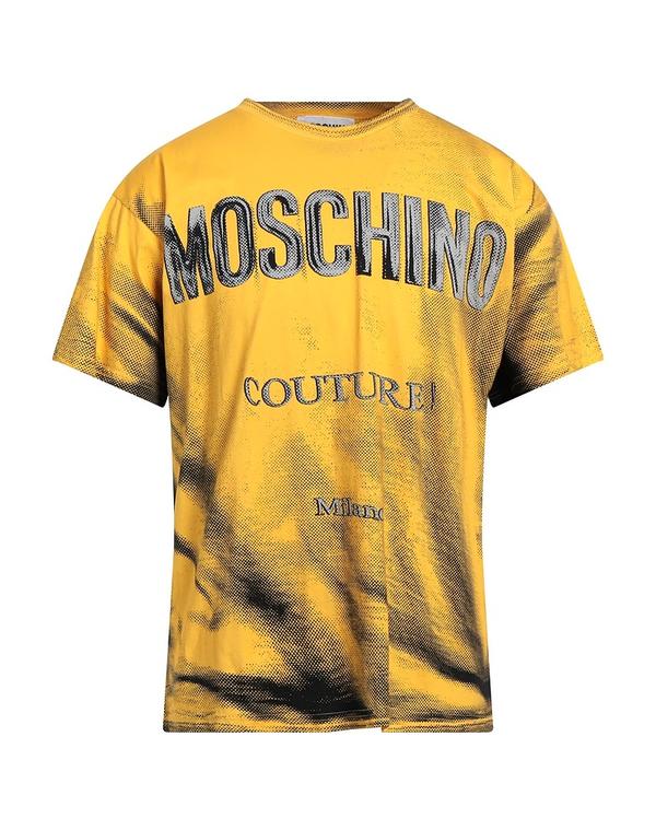 モスキーノ メンズ トップス プルオーバー MOSCHINO Ｔシャツ Yellow 黄色