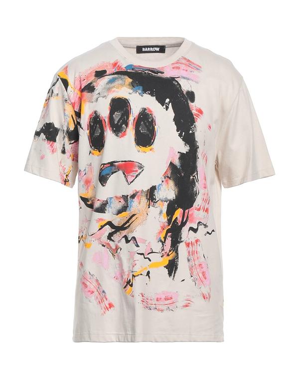バロー メンズ トップス Tシャツ BARROW Ｔシャツ Beige ベージュ