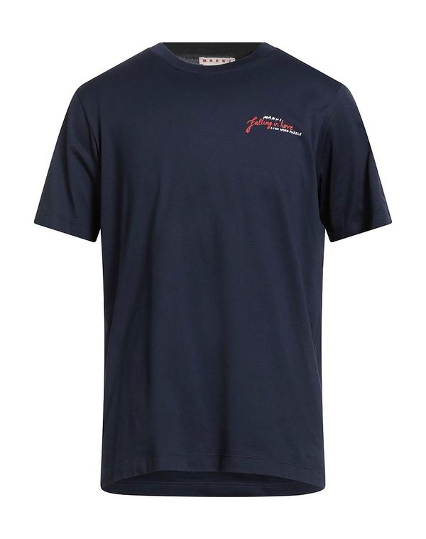 マルニ メンズ トップス Tシャツ MARNI Ｔシャツ Midnight Blue ブルー