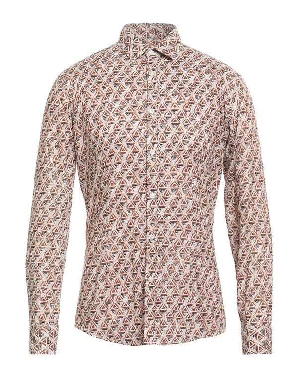 グレイ ダニエレ アレッサンドリー二 メンズ トップス シャツ GREY DANIELE ALESSANDRINI 柄入りシャツ Beige ベージュ
