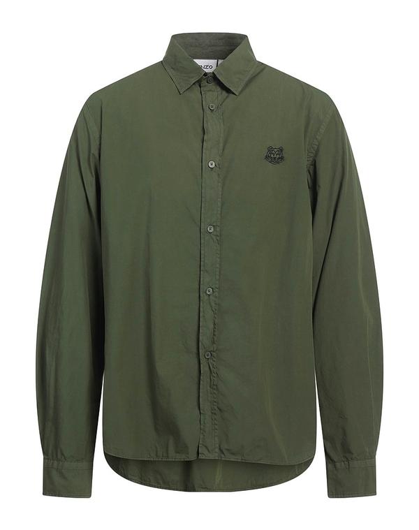 ケンゾー メンズ トップス シャツ KENZO 無地シャツ Military Green グリーン