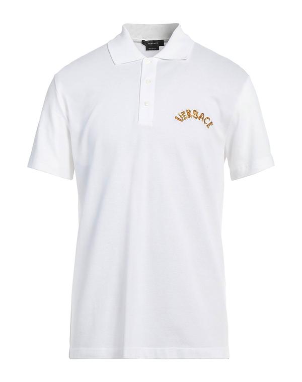 ヴェルサーチ メンズ トップス ポロシャツ VERSACE ポロシャツ White ホワイト