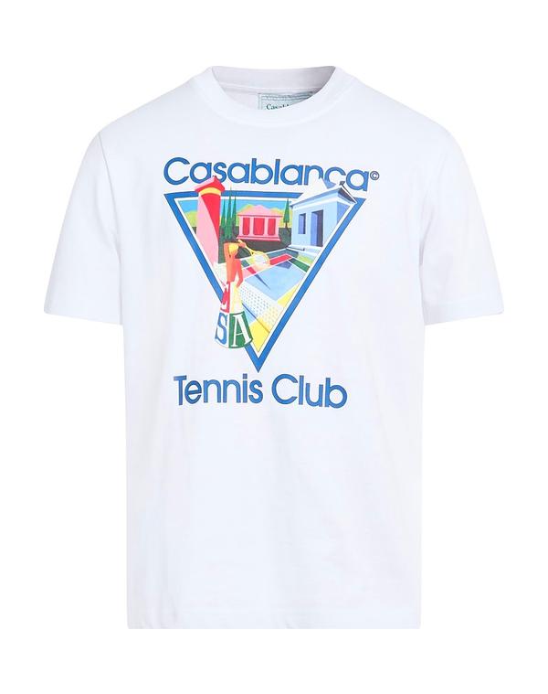 カサブランカ メンズ トップス Tシャツ CASABLANCA Ｔシャツ White ホワイト