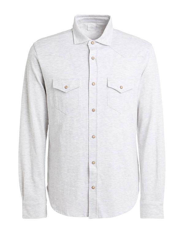 イレブンティ メンズ トップス シャツ ELEVENTY 無地シャツ Light Gray グレー|ReVida 店