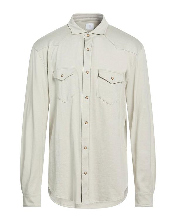 イレブンティ メンズ トップス シャツ ELEVENTY 無地シャツ Gray グレー|ReVida 店