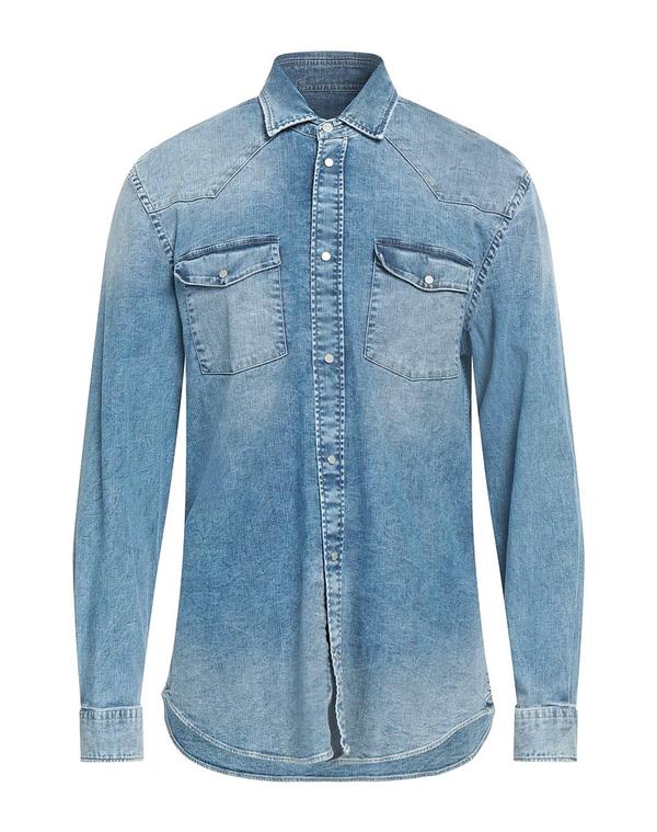 ドンダップ メンズ トップス シャツ DONDUP デニムシャツ Blue ブルー